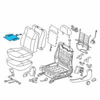 OEM 2015 Toyota Tacoma Seat Cushion Heater Diagram - 87510-04011