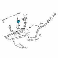 OEM 2016 Lexus NX300h Fuel Pump Assembly W/Filter Diagram - 23220-36011