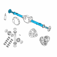 OEM 2009 Chrysler Aspen Driveshaft Diagram - 68040129AA