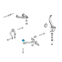 OEM Acura TSX Bush, Front Compliance Diagram - 51391-TA0-A01