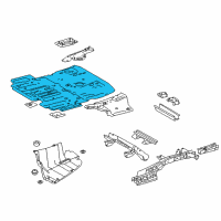 OEM 2017 Toyota Highlander Rear Floor Pan Diagram - 58311-0E050