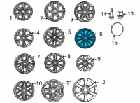 OEM 2022 Jeep Wagoneer ALUMINUM Diagram - 4755412AA