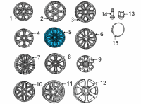 OEM 2022 Jeep Wagoneer ALUMINUM Diagram - 4755411AA