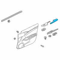 OEM 2022 Honda Insight Armrest (Platinum Gray) Diagram - 83503-TXM-A51ZB