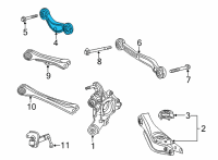 OEM 2022 Acura TLX Arm B, Rear (Upper) Diagram - 52530-TGV-A00