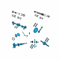 OEM 2020 Jeep Wrangler Axle-Service Rear Diagram - 68391559AA