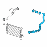 OEM 2017 Chevrolet Silverado 3500 HD Inlet Duct Diagram - 84536150