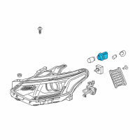 OEM Cadillac XT5 Socket Diagram - 23242351