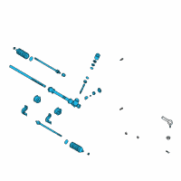 OEM 2002 Kia Rio Gear Assembly-Steering Diagram - 57700FD000