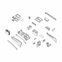 OEM 2005 Nissan Armada Hinge Assy-Console Diagram - 96909-ZC010