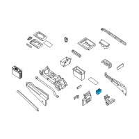 OEM Nissan Titan Cup Holder Assembly Diagram - 96965-ZR00A