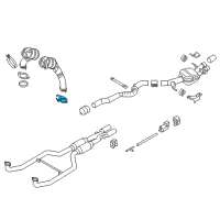 OEM 2014 BMW M6 Holder Catalytic Converter Near Engine Diagram - 18-32-7-845-899