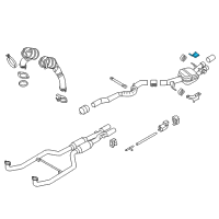 OEM 2014 BMW 535i GT Bracket, Rear Silencer, Rear Right Diagram - 18-20-7-578-230