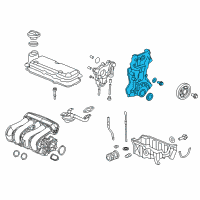 OEM 2017 Honda Fit Case Assembly, Chain Diagram - 11410-5R7-020