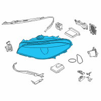 OEM 2014 BMW 550i GT Left Led Headlight Diagram - 63-11-7-352-473