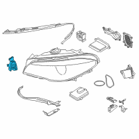 OEM 2015 BMW 535d xDrive Led Module, Cornering Light, Left Diagram - 63-11-7-352-477