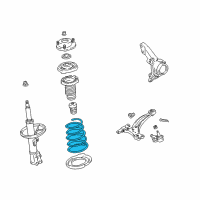 OEM 2003 Toyota Highlander Coil Spring Diagram - 48131-48240