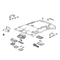 OEM 2014 Honda Accord Holder Assy., Sunvisor *NH882L* (PLATINUM GRAY) Diagram - 88217-TR0-A01ZP