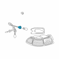 OEM Toyota Camry Socket & Wire Diagram - 81555-AA030