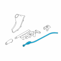 OEM 2013 BMW 328i xDrive Hand Brake Bowden Cable Diagram - 34-40-6-857-640