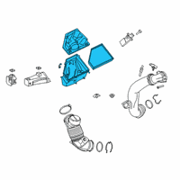 OEM 2022 Toyota GR Supra Air Cleaner Assembly Diagram - 17700-WAA02