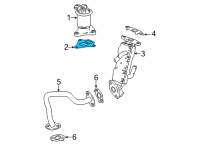 OEM Honda CR-V Gasket, EGR Valve Diagram - 18715-6C1-A01