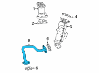 OEM 2022 Honda CR-V Pipe Complete, Egr Diagram - 18717-5Y3-J00