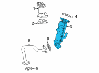 OEM 2020 Honda CR-V COOLER COMP, EGR Diagram - 18720-6W0-H01