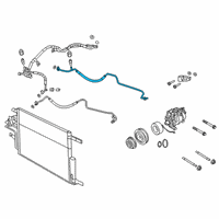 OEM 2019 Ram 1500 Line-A/C Suction Diagram - 68277010AC