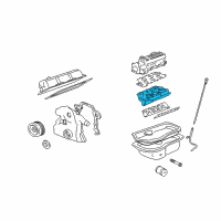 OEM 2000 Pontiac Firebird Manifold Asm, Lower Intake Diagram - 24505829