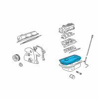 OEM Oldsmobile Silhouette Gasket-Oil Pan Diagram - 12587964