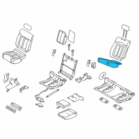 OEM 2012 Ford F-150 Seat Cushion Pad Diagram - AL3Z-1663841-B