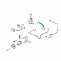 OEM Chevrolet Caprice Hose, P/S Fluid Reservoir Outlet Diagram - 92262079