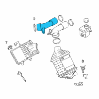 OEM BMW M5 Air Intake Tube Diagram - 13-71-7-843-221