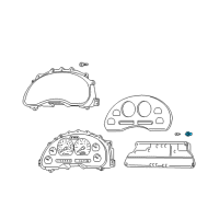 OEM 1996 Mercury Sable Bulb & Socket Diagram - F3XY-13B765-C