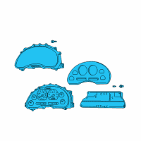 OEM 2004 Ford Mustang Cluster Assembly Diagram - 1R3Z-10849-DA