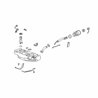 OEM 2000 Cadillac Seville Fuel Gauge Sending Unit Diagram - 25322887