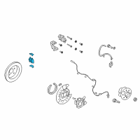 OEM Lincoln MKX Rear Pads Diagram - 7T4Z-2V200-AA