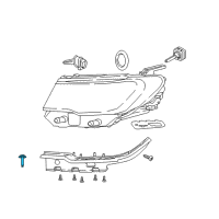 OEM Jeep Grand Wagoneer Headlight Screws Diagram - 6513541AA