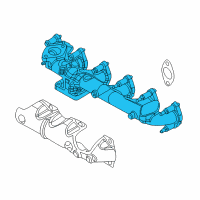 OEM 2013 Ram 2500 Exhaust Manifold Diagram - 68002432AC