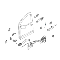 OEM 2004 Infiniti QX56 Rod-Key Lock, L Diagram - 80515-7S000