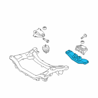 OEM Hyundai Transmission Mounting Bracket, Rear Diagram - 21850-2M206