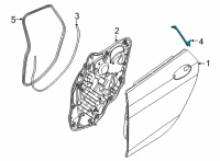 OEM 2020 BMW 228i xDrive Gran Coupe SEAL, C-PILLAR, LEFT Diagram - 51-13-7-483-119