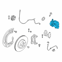 OEM 2019 BMW Z4 Brake Caliper Left Diagram - 34-10-6-872-799