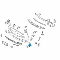 OEM 2014 BMW 550i Ultrasonic Sensor Silverstone Diagram - 66-20-9-233-048