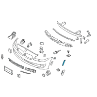OEM 2015 BMW ActiveHybrid 5 Side-Marker Rear Reflector, Left Diagram - 63-14-7-342-093