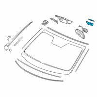 OEM 2020 Honda Passport Sensor Assy., Rain & Light Diagram - 38970-TZ3-A01