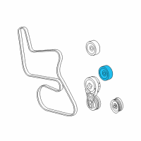 OEM 2006 Chevrolet Malibu Serpentine Idler Pulley Diagram - 12597934