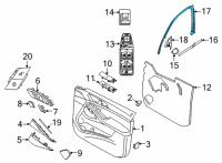 OEM 2022 BMW X6 COVER, WINDOW BORDER, DOOR Diagram - 51-41-7-455-699