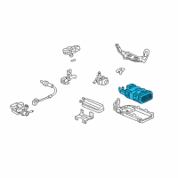 OEM Honda Element Canister Assembly Diagram - 17011-SCV-A00